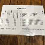 山下屋 - フードメニュー