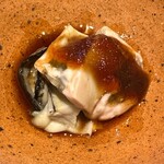 日本料理 別府 廣門 - 岩牡蠣　ポン酢のジュレ　酢橘