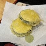 手打ちうどん 和 - ズッキーニ天　100円