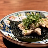 鳥さと 別邸 - せせりと九条ネギの檸檬醤油焼き