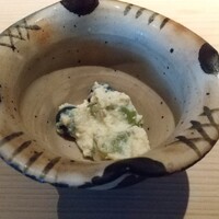 焼鳥 篠原 - シャインマスカットとブドウの白和え