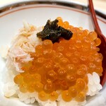 大宮 鮨 貴山 - 蟹/イクラ小丼
