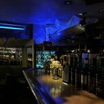 NEO SHOT BAR　深海の洞窟 - 船を飾った天井、クラゲの泳ぐ水槽