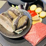 横浜 夜景 鉄板焼＆ステーキ 祥鳳 - 焼く前の食材