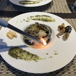 横浜 夜景 鉄板焼＆ステーキ 祥鳳 - 鮑のグリーンバターソース