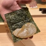 寺子屋 すし匠 - 平貝の磯辺巻き