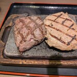 感動の肉と米 - ハラミ＆ハンバーグ