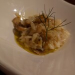 ウエストパパ - 餃子会：マッシュルームと新玉ねぎのリゾット