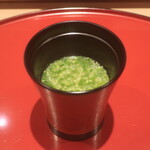 鮨 しみづ - 高等葱の味噌汁