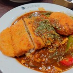 CoCo壱番屋 - 料理写真:夏ベジスパイス ロースカツ、クリコロトッピング