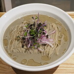 NIBOSHI MANIA - おタツの冷やしイカゴロ煮干ソバ 1200円