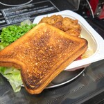 キッチン ブルー グローブ - そしてトーストと共に