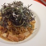 パスタフレスカ ラメーラ - ﾀﾘｵﾘｰﾆ ﾎﾟﾙﾁｰﾆと野菜のﾊﾞﾀｰｿ-ｽ