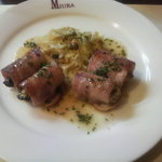 洋食 三浦亭 - カキのベーコン巻