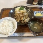 とんかつと珈琲の店　こんの - ランチの豚生姜焼き定食