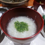 鮨匠 のむら - 鬼卸し夏大根と真鯛(開聞岳沖産、釣り、2.8kg)のお椀