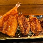和食　たかむら - アジ、カキ、唐揚げ