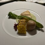 風の薫 モリ プレミア - カレイのムニエル夏野菜添え