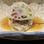 室町 和久傳 - 伝助穴子の焼き霜と蓮根