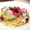 庭園LaLa - 料理写真:「タコのマリネとアスパラのペペロンチーノ」