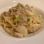 Trattoria NOTO - 豚ひき肉のラグーとカブピューレのガーリックソース