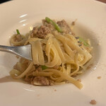 Trattoria NOTO - 豚ひき肉のラグーとカブピューレのガーリックソース