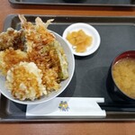 天丼てんや - 料理写真:いろどり天丼に鱧の天ぷらトッピング