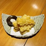 いざかや しん - 旬の野菜『とうもろこし天ぷら』です(o^^o)