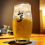 いざかや しん - 『知多ハイボール』をジンジャー入りでオーダー(o^^o)