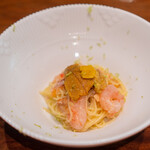 キノシタ - 甘海老、雲丹、サーモン、カラスミのカッペリーニ