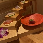 ごま鯖と明太もつ鍋 一利 - 刺身盛り