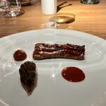 Ristorante SCAT_TO - Anguilla, carota e nori (焼き海苔を下敷きにしたイタリア産ヨーロッパ鰻の蒲焼)