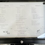 Ristorante SCAT_TO - 入口に掲げられたメニュー