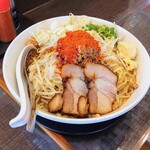 麺処 あんかつ - 辛いまぜそば、辛さ少な目