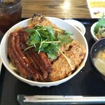 わ楽 - うなぎカツ＆うなぎの蒲焼きのウナたま丼