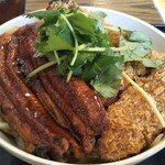 わ楽 - うなぎカツ＆うなぎの蒲焼きのウナたま丼