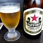 中華麺房 東龍 - ビールも冷え❄冷え❄グラスも冷え❄冷え❄