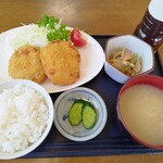 はなぶさ本店 - コロッケ定食
