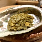 鮨 富かわ - 鮑の握り