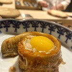 鮨 富かわ - 穴子オンタマ