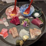 オ山ノ活惚レ - 刺身盛り合わせ