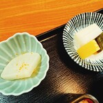 別館山田 - 香の物と一品