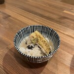 酒肴場 屯 - 牡蠣のお出汁がうますぎるのでセルフ雑炊に。コレもうま！