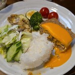 キッチン ブルー グローブ - 再びワンプレート