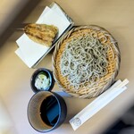 江戸そば マルノ - いわし天もり生粉打ち大盛り