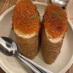 いがぐり食堂 - いくらのせ発酵バタートースト