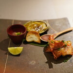 和食すがわら - 鮑と赤魚