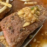 コメトステーキ - ちょび青唐辛子がめっちゃくちゃ効く