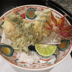 日本料理にわの - 揚げ物（白子・クレソン・もみじ）