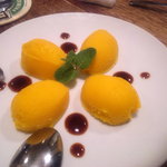 ピッツェリア ダ・アオキ タッポスト - マンゴーシャーベット